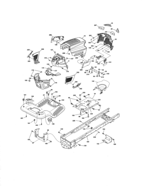 Chassis Diagram and Parts List for 917250811  Craftsman Lawn Tractor