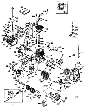 Engine (71/143)  143.979011 Diagram and Parts List for 143979011  Craftsman Engine