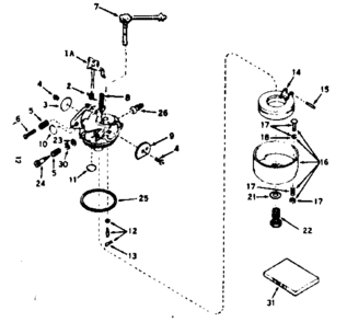 Part Location Diagram of 631715 Craftsman Nut