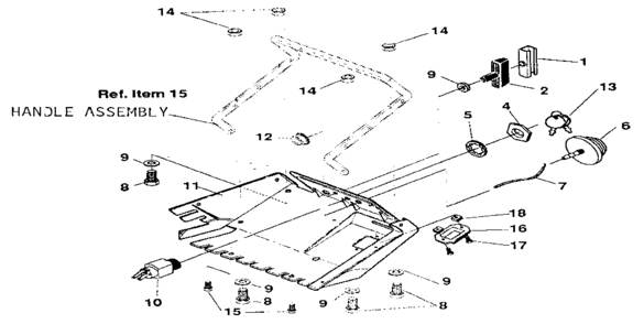 Frame Components Diagram and Parts List for 536884350  Craftsman Snow Blower