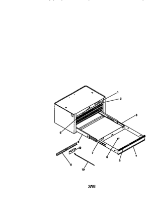 Unit Parts Diagram and Parts List for 706651671  Craftsman Tool Stand & Cart