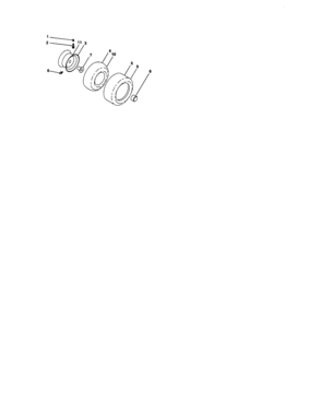 Wheels And Tires Diagram and Parts List for 917276906  Craftsman Lawn Tractor