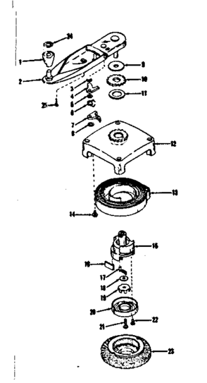 Self Starter No. 29362 Diagram and Parts List for 143102200  Craftsman Engine