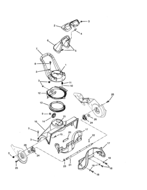 Auger/impeller And Discharge Chute Diagram and Parts List for 102938010  Craftsman Snow Blower