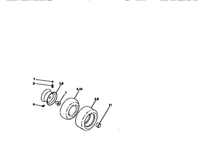 Wheels And Tires Diagram and Parts List for 917270613  Craftsman Lawn Tractor