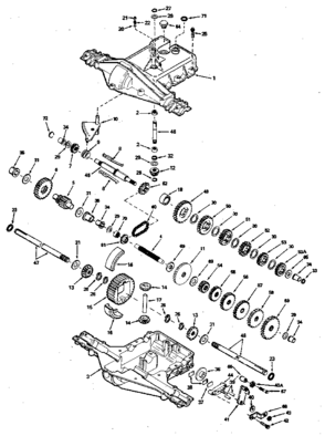 Replacement Parts Diagram and Parts List for 143920-046  Craftsman Lawn Tractor