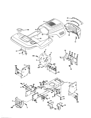 Chassis And Enclosures Diagram and Parts List for 917277030  Craftsman Lawn Tractor