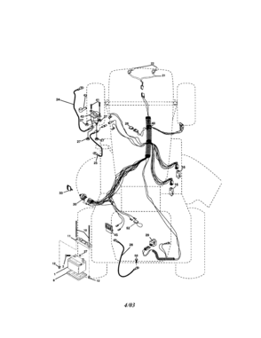 Electrical Diagram and Parts List for 917272862  Craftsman Lawn Tractor