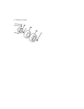 Wheels And Tires Diagram and Parts List for 917271053  Craftsman Lawn Tractor