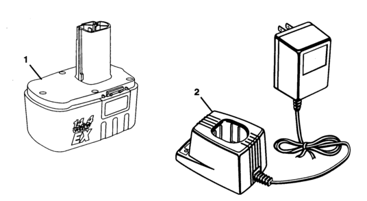 Battery Charger Diagram and Parts List for 315114030  Craftsman Boring Machine