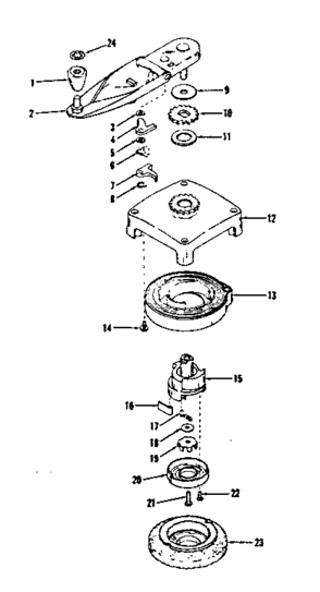 Self Starter No. 29295 Diagram and Parts List for 14312351  Craftsman Engine