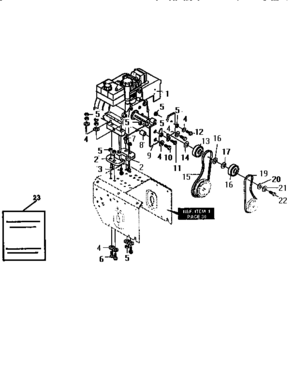 Engine Diagram and Parts List for 536886380  Craftsman Snow Blower