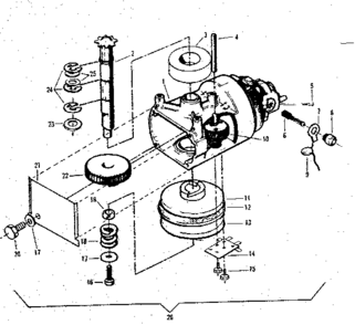 Part Location Diagram of 177A51 Craftsman Spring clutc
