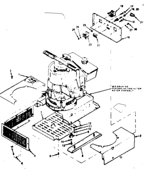 Part Location Diagram of 39073 Craftsman Cover