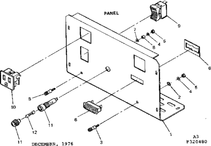 Panel Diagram and Parts List for 580320480  Craftsman Engine