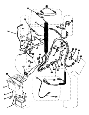 Part Location Diagram of 140413 Craftsman Engine Harness