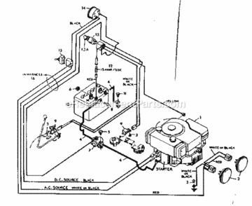 Page D Diagram and Parts List for 5022408491  Craftsman Lawn Tractor