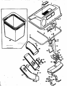 Page A Diagram and Parts List for 502249270  Craftsman Lawn Tractor Accessories