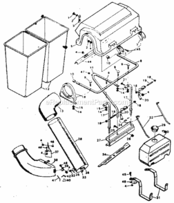 Page A Diagram and Parts List for 502249362  Craftsman Lawn Tractor Accessories