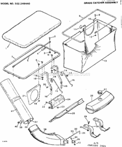 Part Location Diagram of 54301 Craftsman Grass Bag