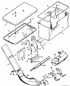 Page A Diagram and Parts List for 502249441  Craftsman Lawn Tractor Accessories