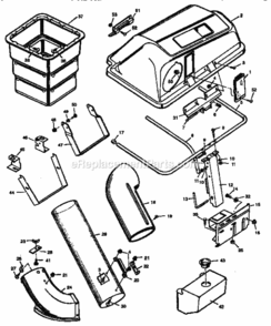 Page A Diagram and Parts List for 502249590  Craftsman Lawn Tractor Accessories