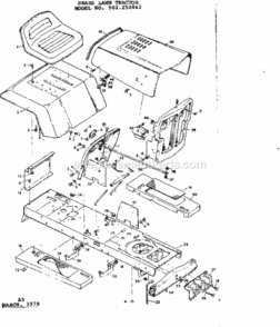 Part Location Diagram of 23325 Craftsman Shroud