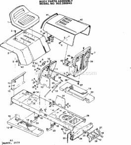 Part Location Diagram of 23332PA Craftsman Control