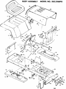 Part Location Diagram of 21481Z Craftsman Belt Guide