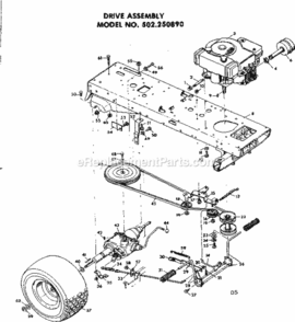 Part Location Diagram of 21523PA Craftsman Transaxle
