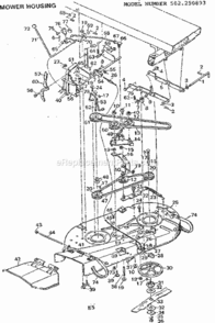 Part Location Diagram of 21154 Craftsman Deflector