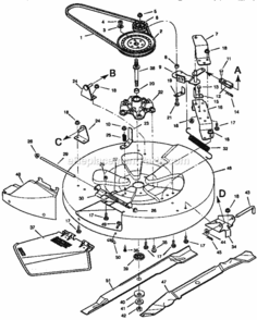 Part Location Diagram of 056211E701MA Briggs and Stratton MULCHER PLATE