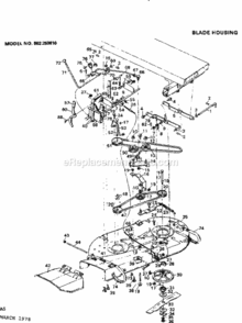 Part Location Diagram of 403132 Craftsman Complete Deck