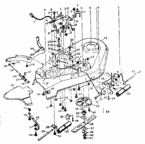 Page B Diagram and Parts List for 502253623  Craftsman Lawn Tractor