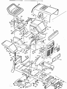 Part Location Diagram of 93093E700MA Murray SUPPORT SEAT