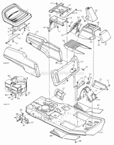 Page A Diagram and Parts List for 502254112  Craftsman Lawn Tractor