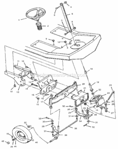 Page C Diagram and Parts List for 502254113  Craftsman Lawn Tractor