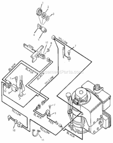 Page F Diagram and Parts List for 502254113  Craftsman Lawn Tractor