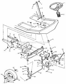 Page C Diagram and Parts List for 502254114  Craftsman Lawn Tractor