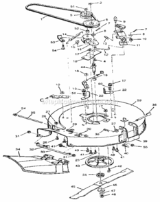 Page E Diagram and Parts List for 502254114  Craftsman Lawn Tractor