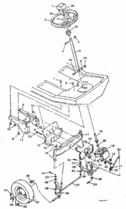 Page D Diagram and Parts List for 502254120  Craftsman Lawn Tractor