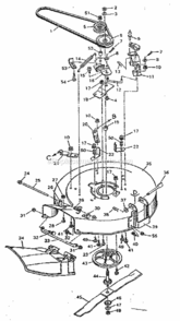 Part Location Diagram of 55474 Generac Flywheel Cover