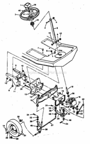 Page D Diagram and Parts List for 502254121  Craftsman Lawn Tractor