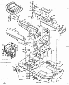 Part Location Diagram of 70224 Generac AIR DUCT SIDE & BOT