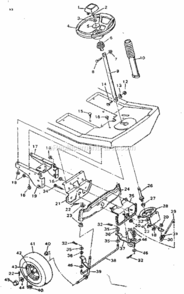 Page D Diagram and Parts List for 502254130  Craftsman Lawn Tractor