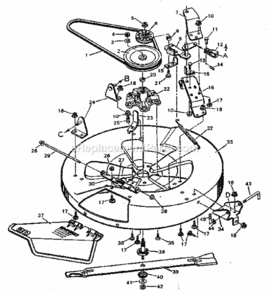 Page F Diagram and Parts List for 502254130  Craftsman Lawn Tractor