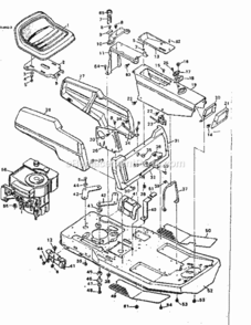 Page B Diagram and Parts List for 502254131  Craftsman Lawn Tractor