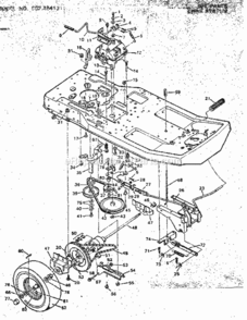 Page C Diagram and Parts List for 502254131  Craftsman Lawn Tractor
