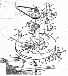 Page F Diagram and Parts List for 502254131  Craftsman Lawn Tractor