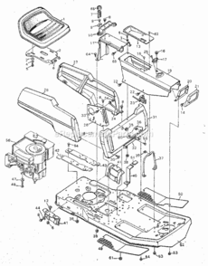 Page B Diagram and Parts List for 502254133  Craftsman Lawn Tractor